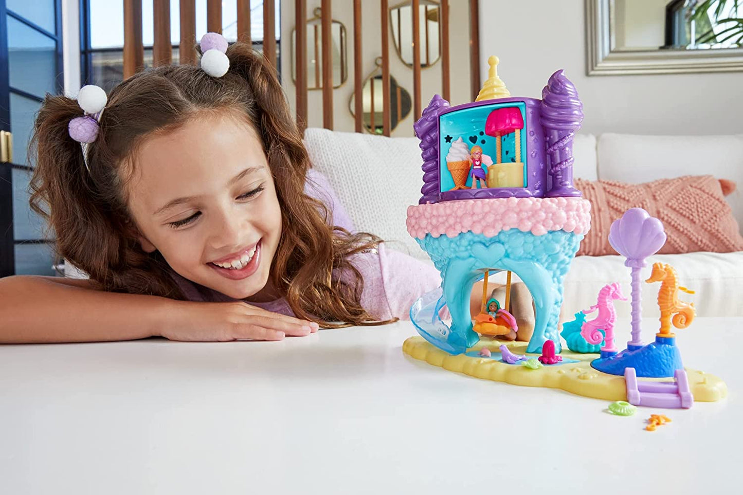 Polly Pocket Rainbow Fun land Playset - Mermaid Cave