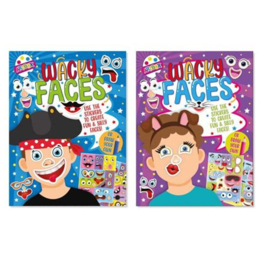 Wacky Faces Sticker Book