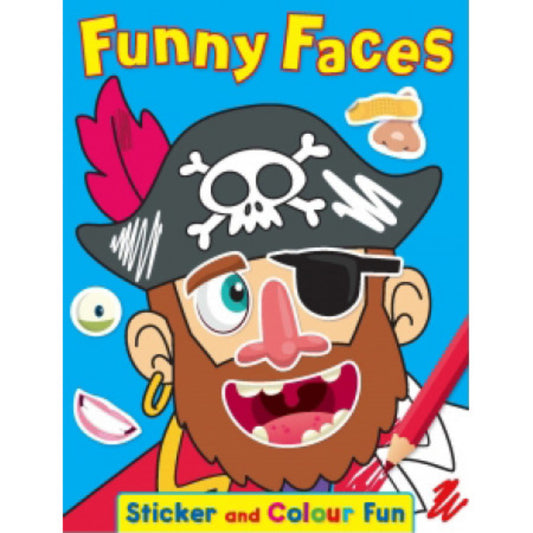 Funny Faces Sticker and Colour Fun