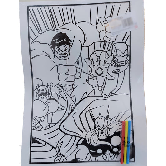 Superhero Themed Art Board