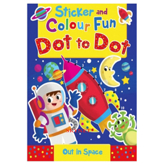Sticker and Colour Fun Dot to Dot - Out in Space
