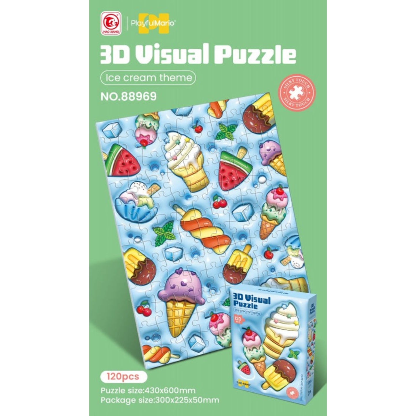 3D Puzzle Ice Cream Theme