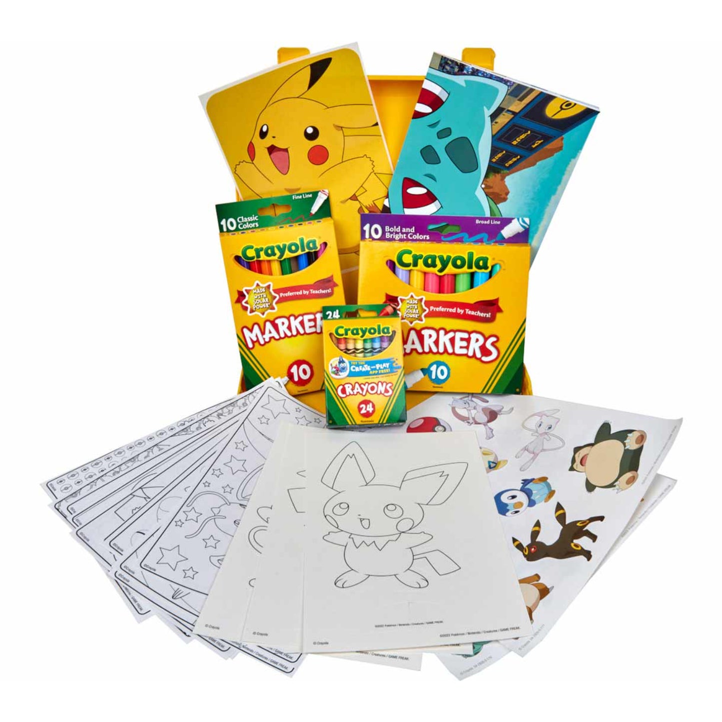 Crayola Pokemon Pikachu Art Case