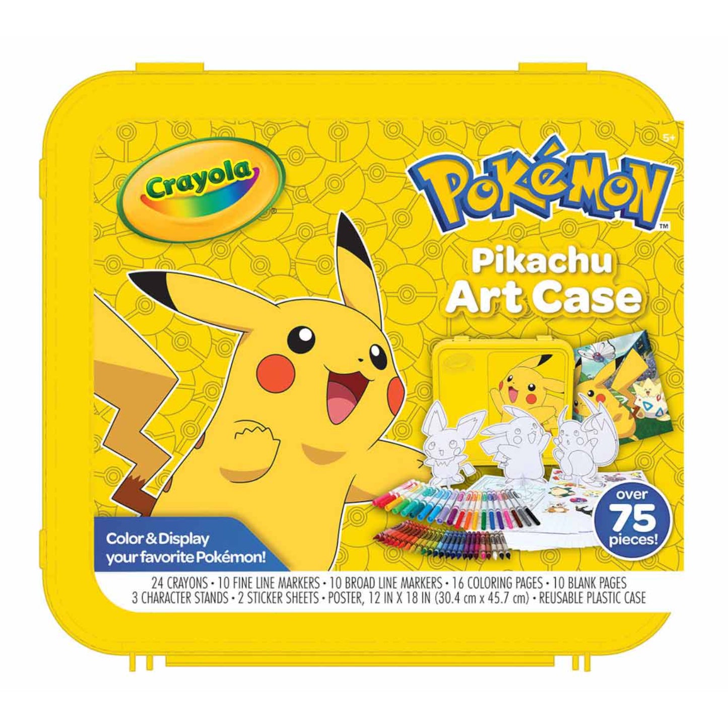 Crayola Pokemon Pikachu Art Case