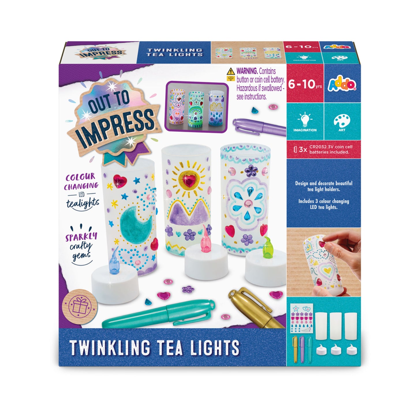 Out to Impress Twinkling Tea Lights Craft Set