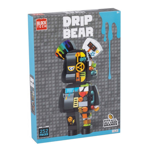 Block Tech Marble Drip Bear - Black