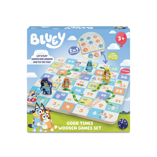 Bluey Good Times Wooden Games Set