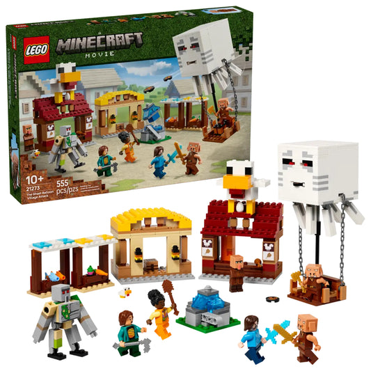Minecraft Lego The Ghast Ballon Village Attack