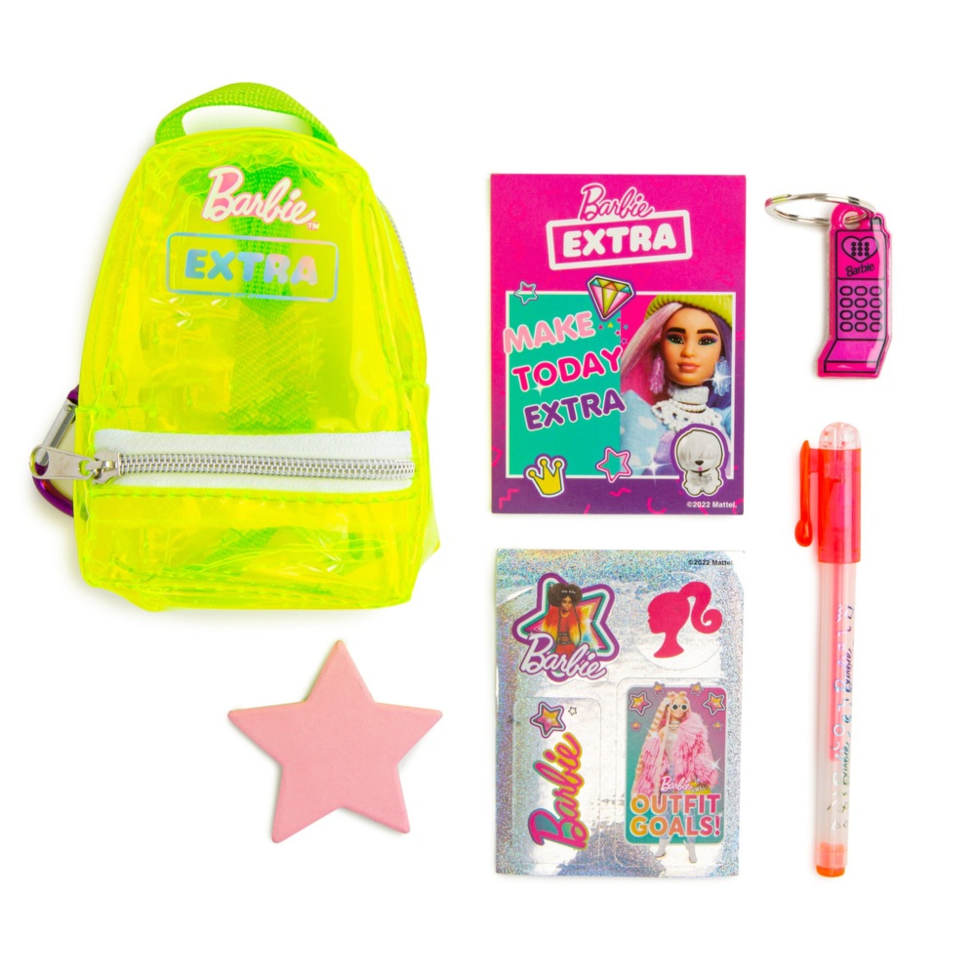 barbie extra mini backpack Wholesale Pink Shiny Stationery Surprise Lightweight and functional Barbie Heart Pocket Women's 10.5"