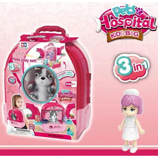 Pets Hospital Kids Bag - Pink