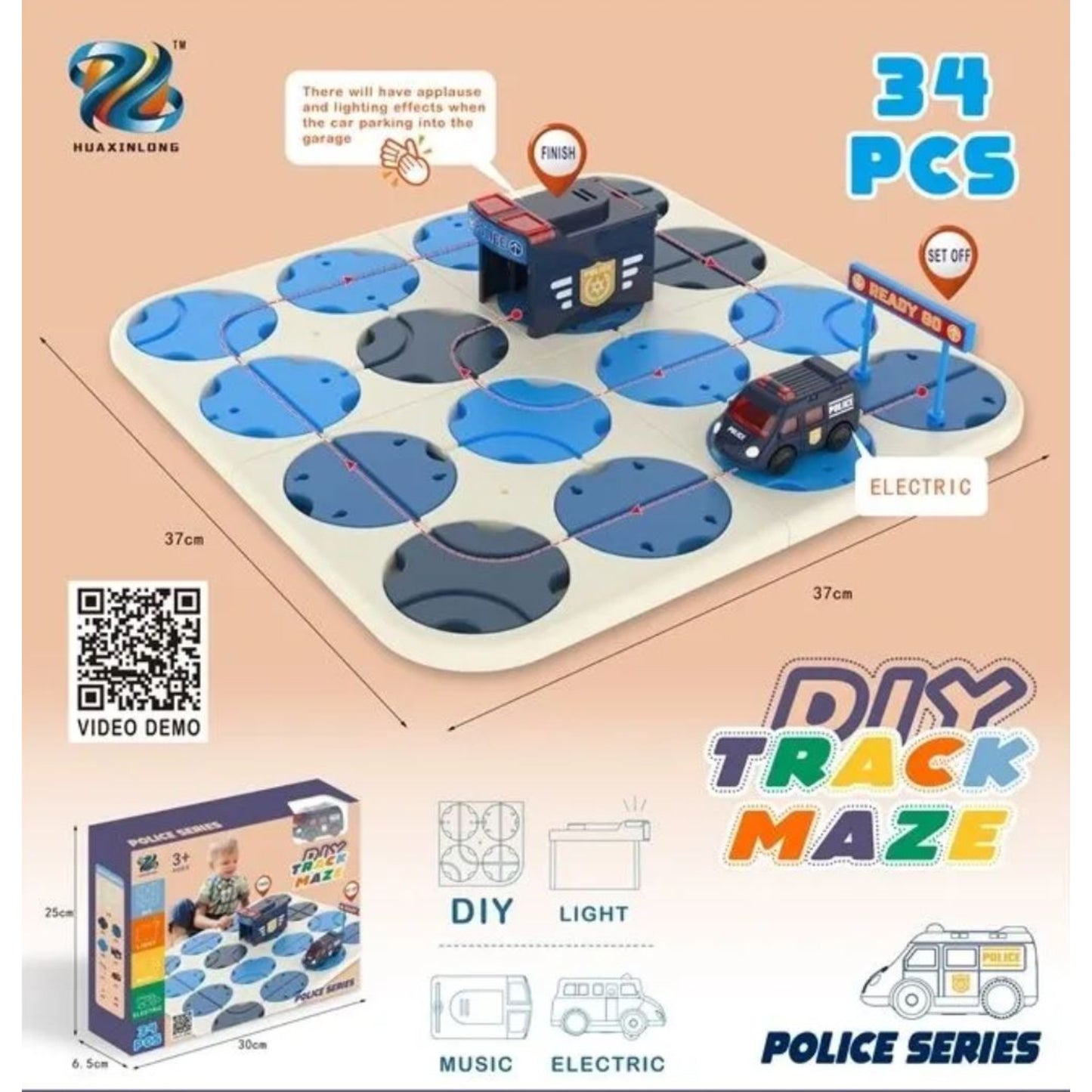 DIY Track Maze - Police - Large