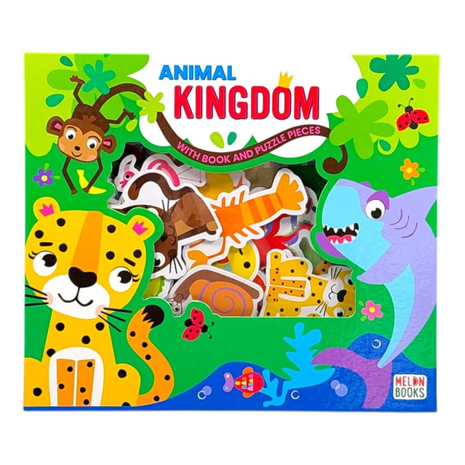 Animal Kingdom Book and Puzzle Pieces