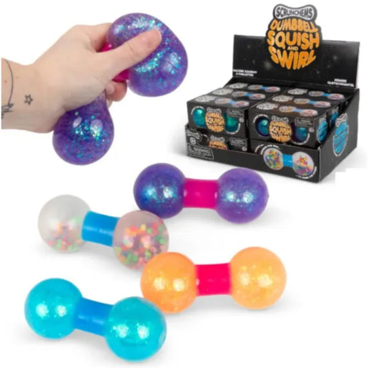 SCRUNCHEMS DUMBELL SQUISH AND SWIRL