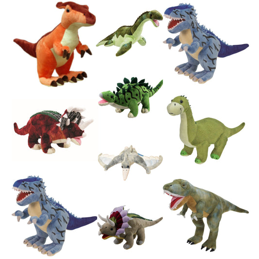 Set of 10 - Dinosaur Plushies