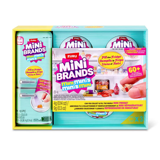 Mini Brands Fridge + 3 Fill the Fridge Balls Bundle