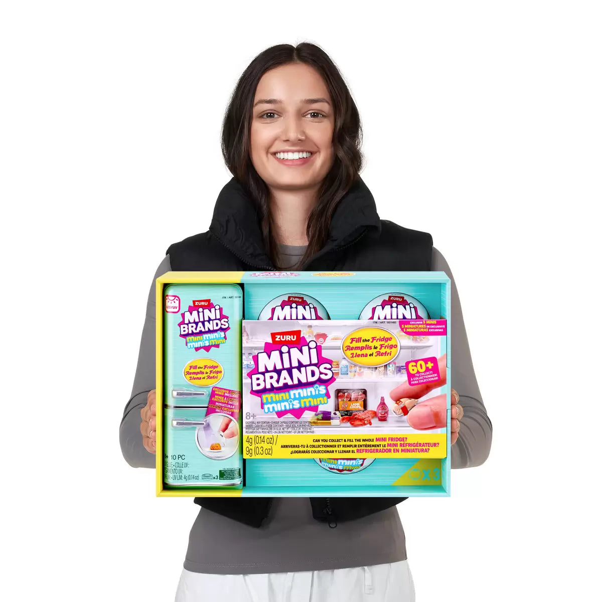 Mini Brands Fridge + 3 Fill the Fridge Balls Bundle