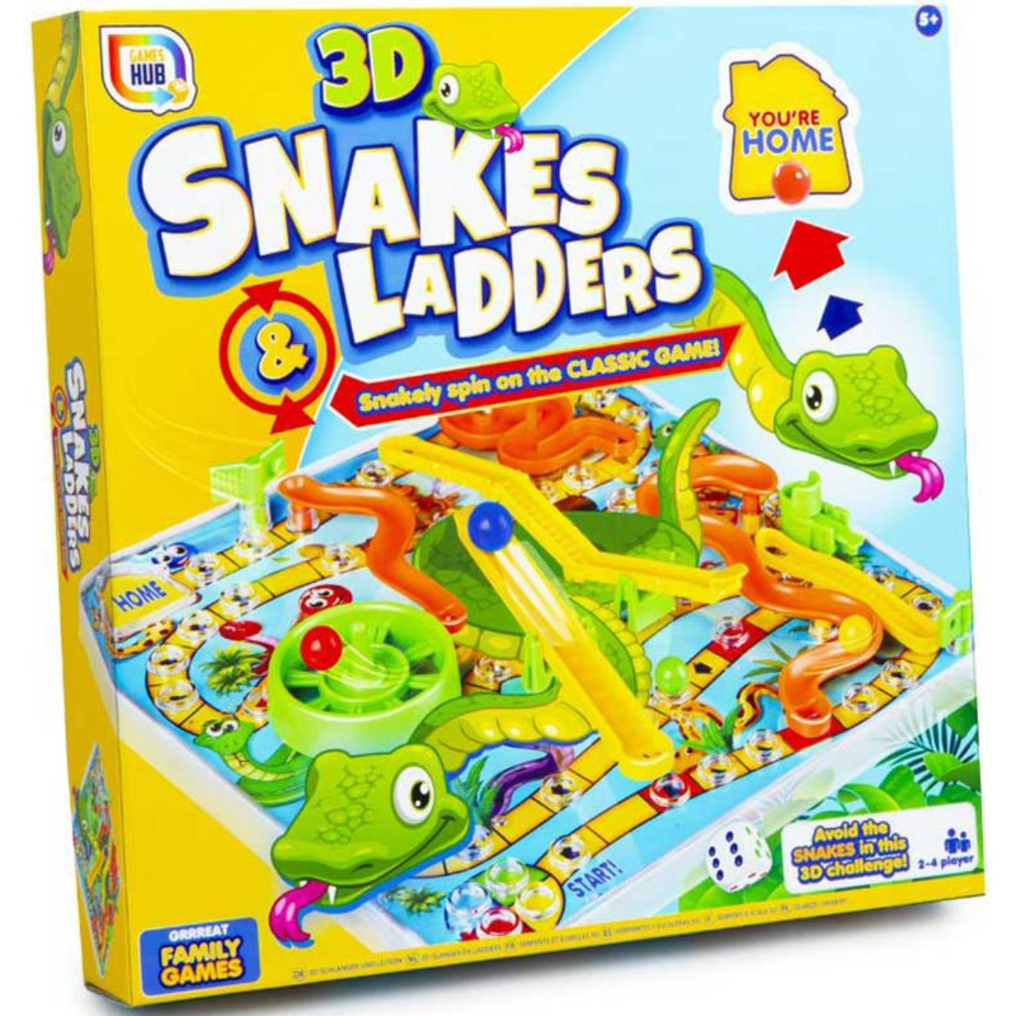 3D Snakes and Ladders