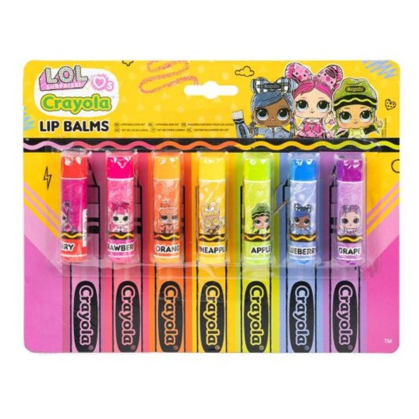 LOL CRAYOLA LIP BALM SET