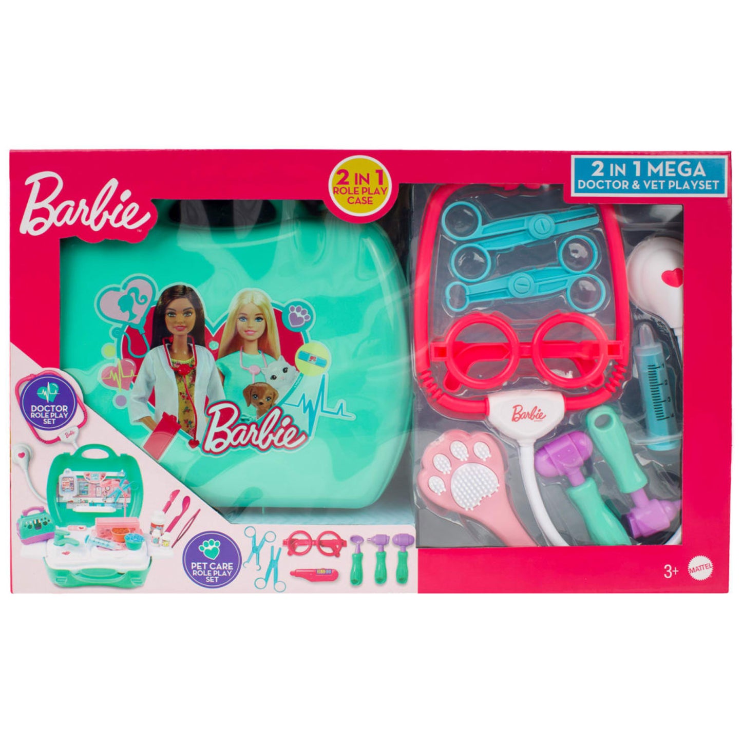 Barbie 2 in 1 Mega Doctor and Vet Playset