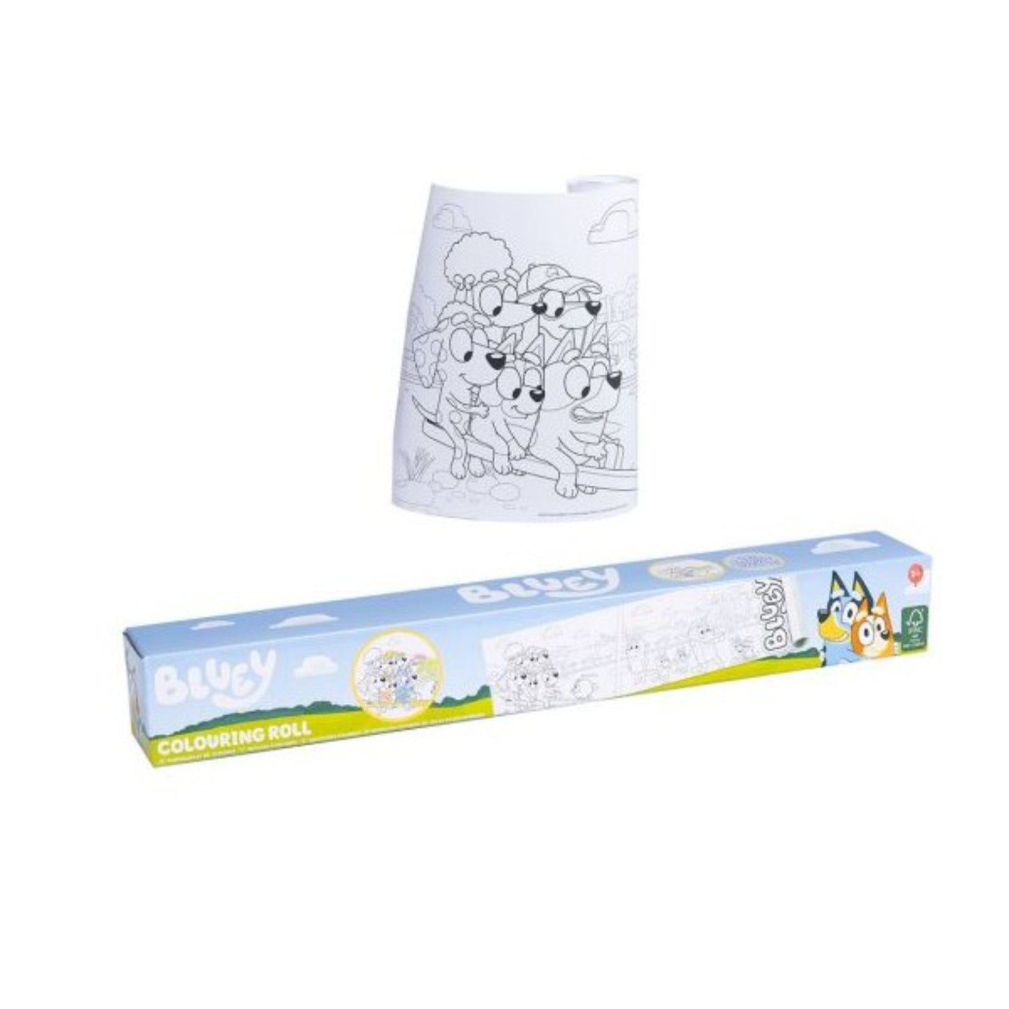 Bluey Colouring Roll