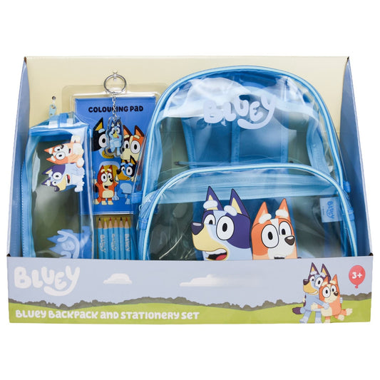 Bluey Backpack and Stationery Set