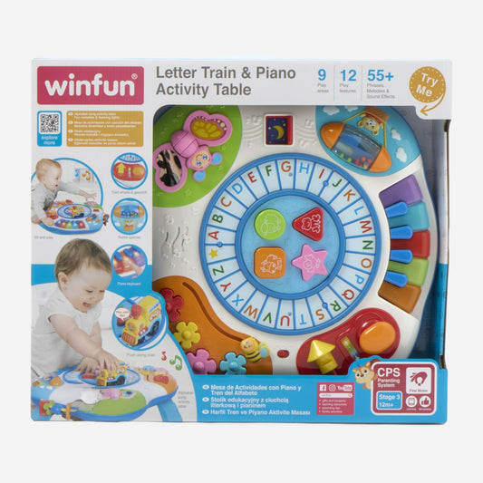 Winfun Letter Train and Piano Activity Table
