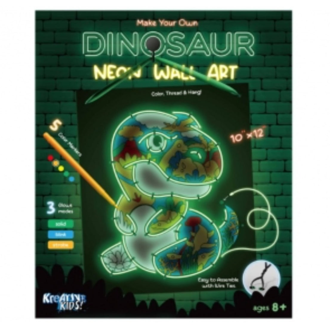 Neon Wall Art - Dinosaur