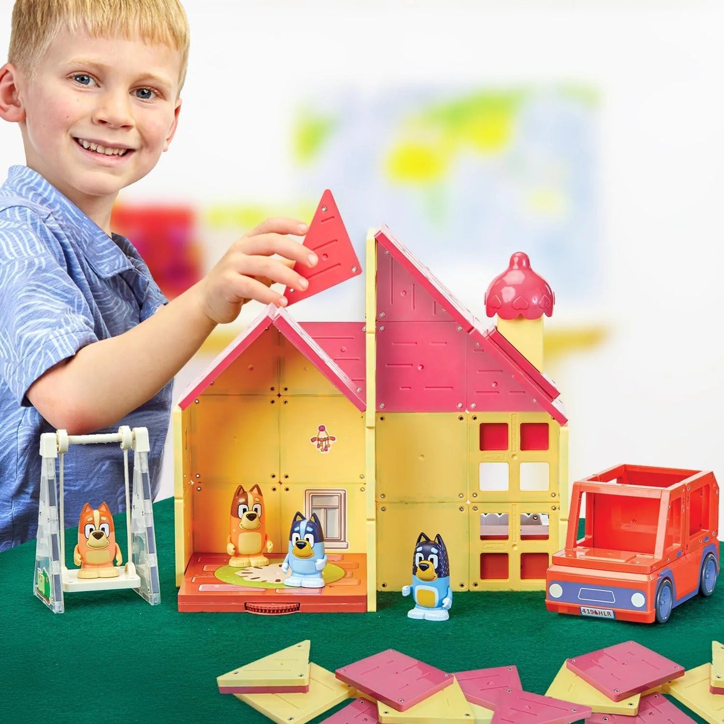 Tile Town Bluey Heeler Home and Vehicle Tile Set