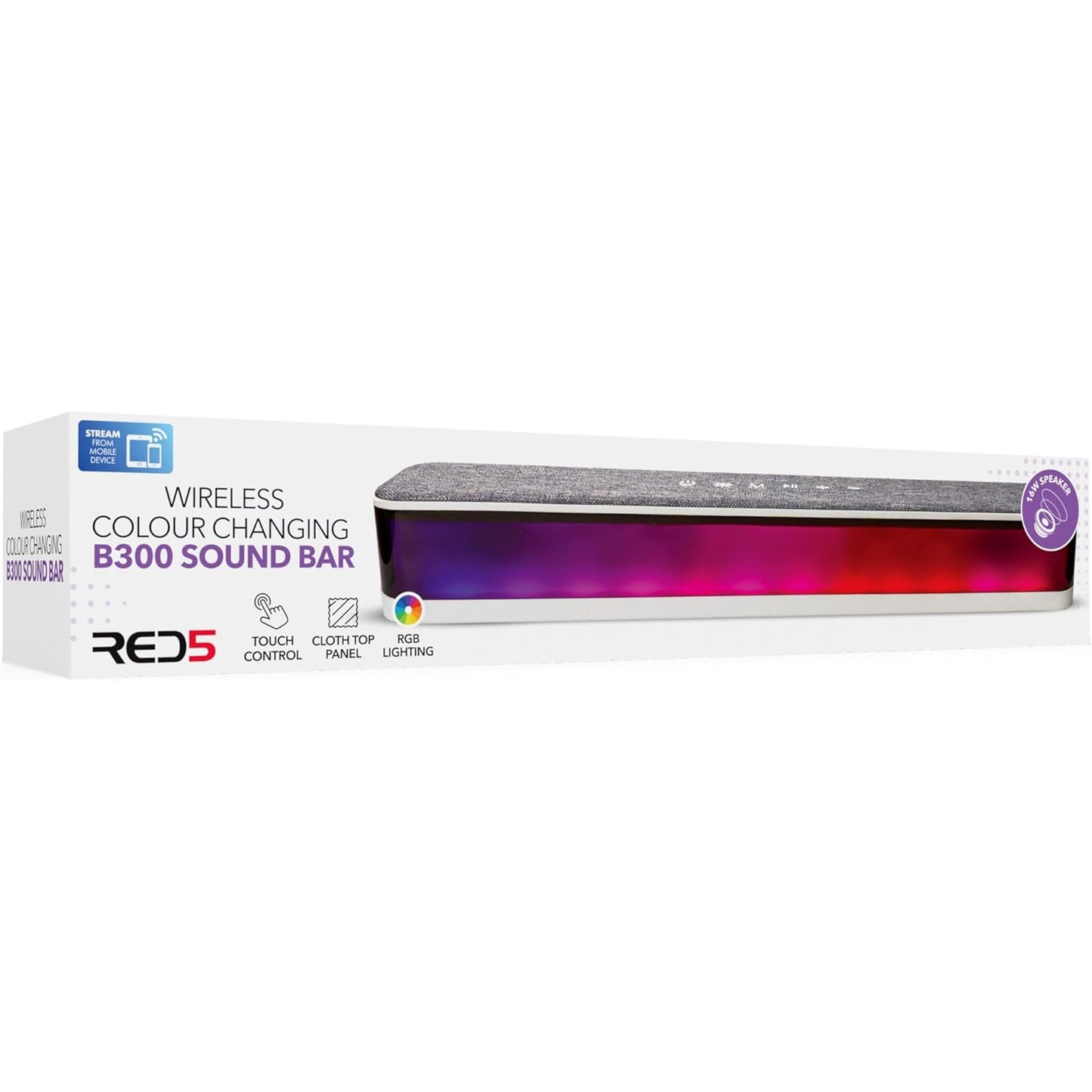 Wireless Colour Changing B300 Sound Bar