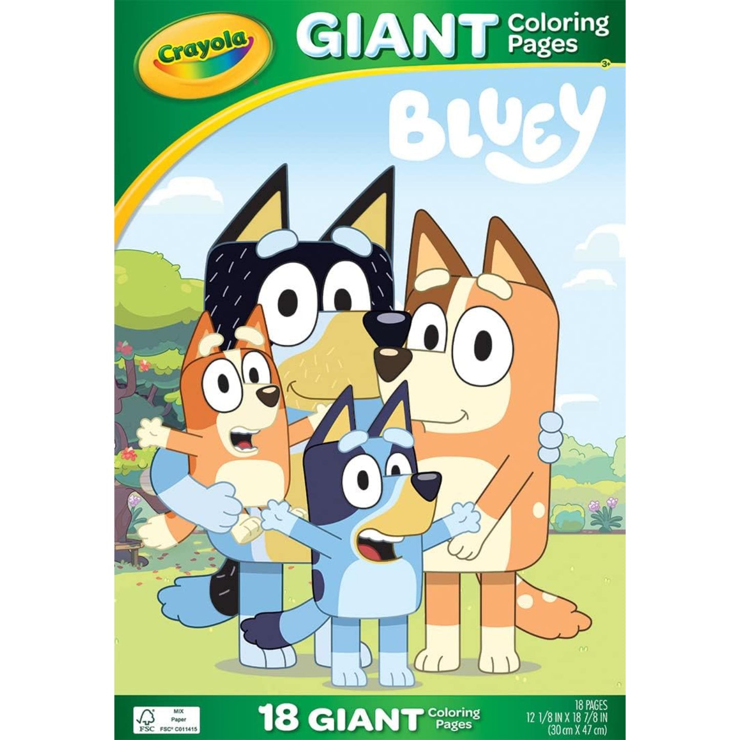 Bluey Giant Colouring Pages