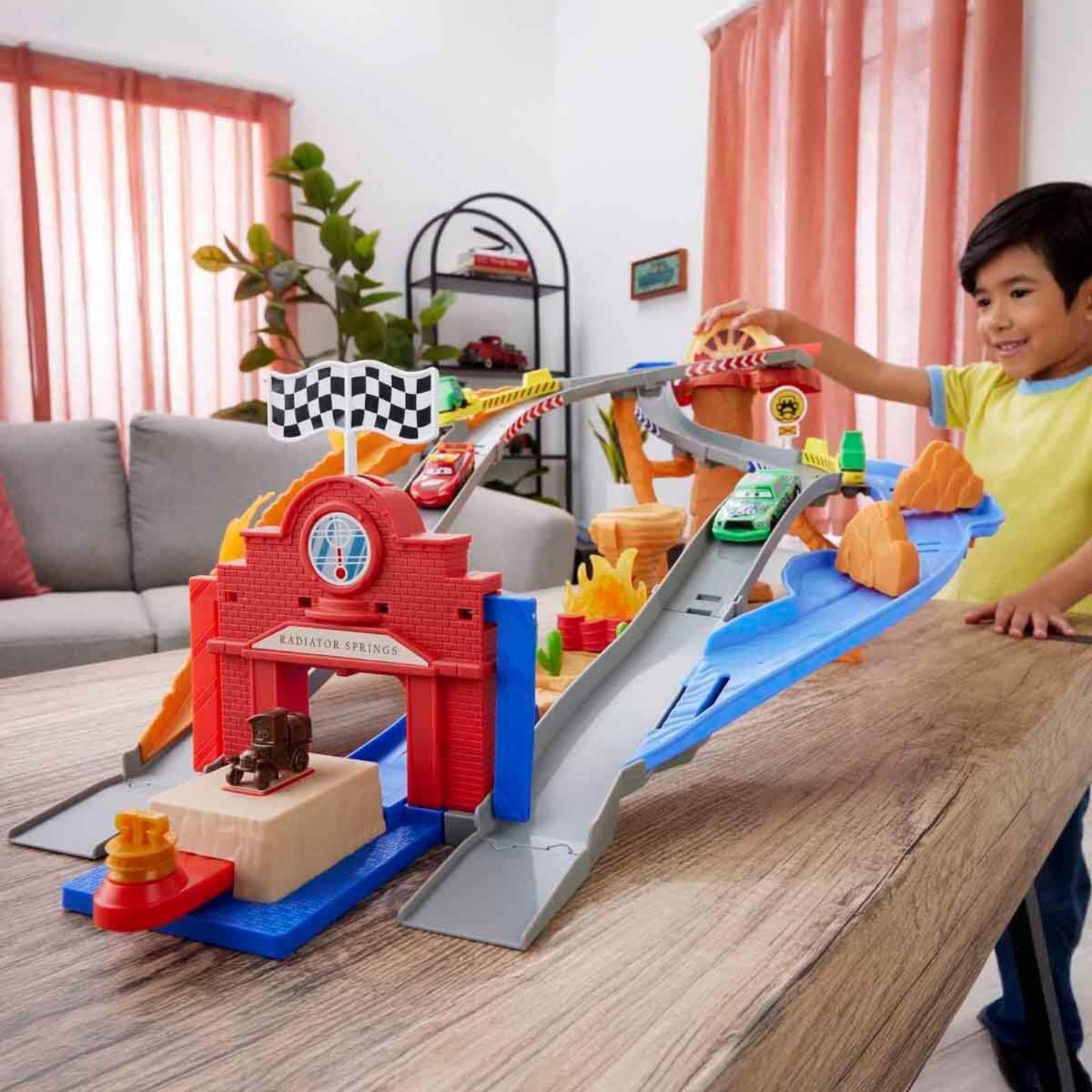 Disney Pixar Cars Radiator Springs Race & Rescue Rescue Road Raceway Playset