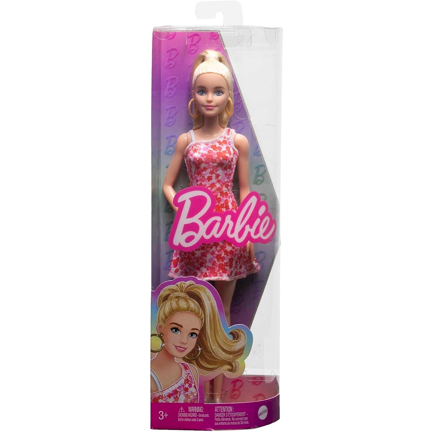 Barbie Fashionista - Blond Ponytail And Floral Dress