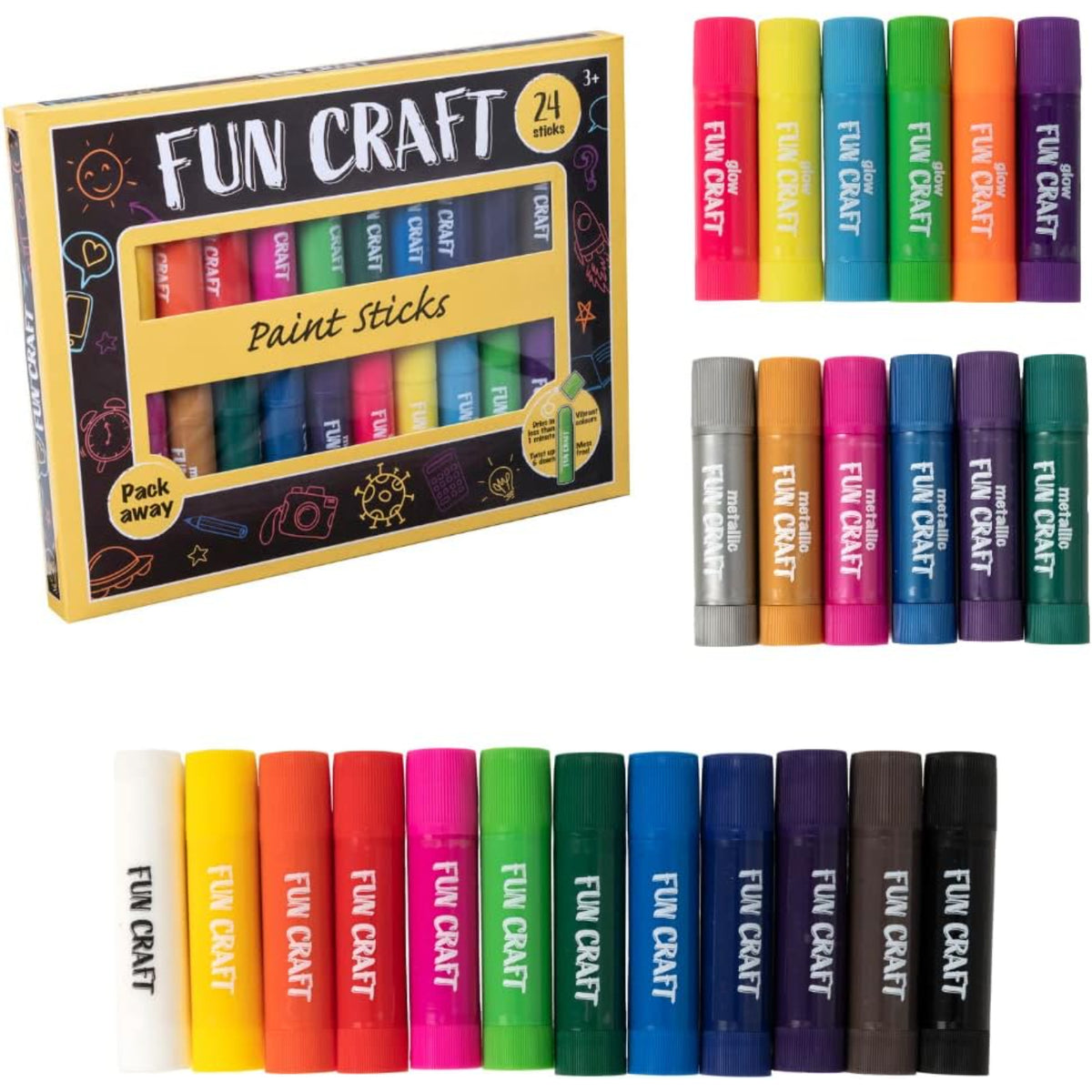 Fun Craft 24 Paint Sticks