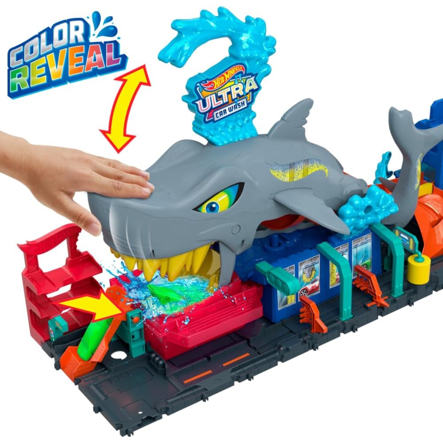 Hot Wheels City Ultra Shark Car Wash