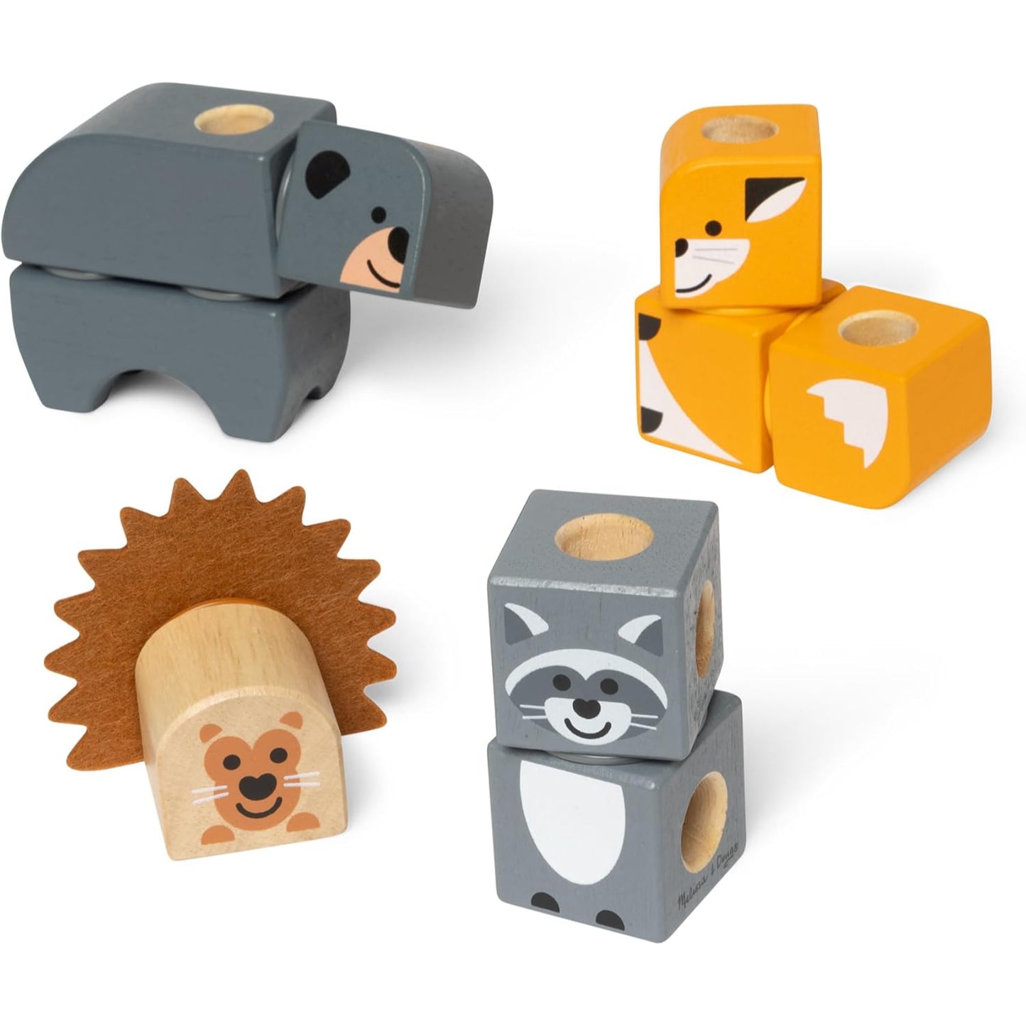 Melissa & Doug Blockables Woodland Friends Play Set