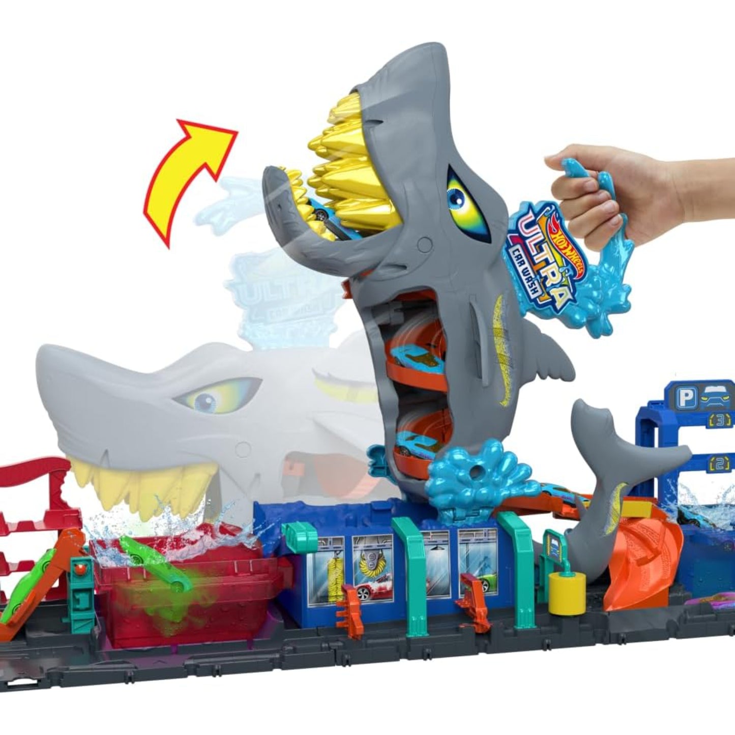 Hot Wheels City Ultra Shark Car Wash