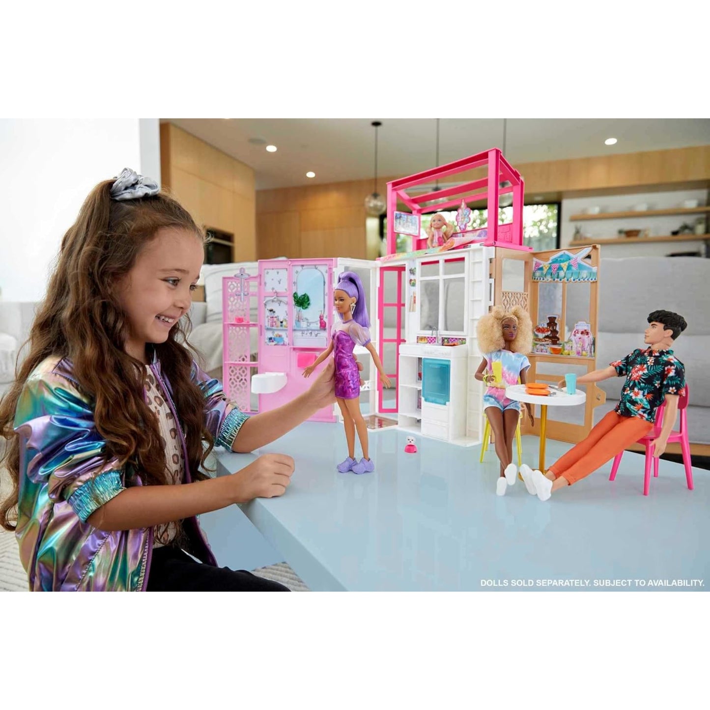 Barbie Furnished House Set (No Dolls Included)