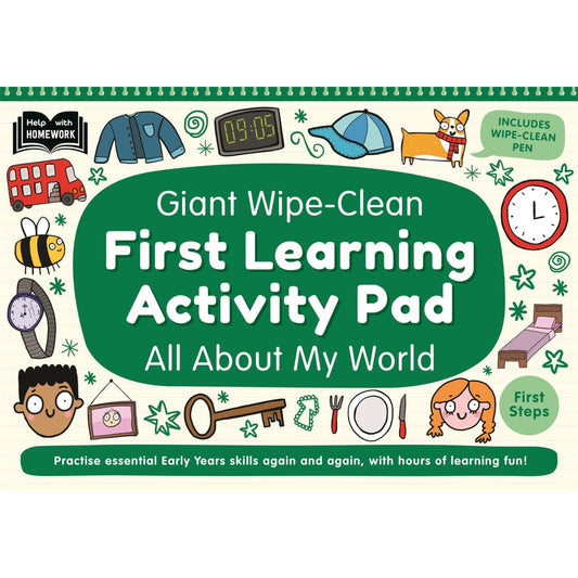 Giant Wipe Clean Activity Pad Green