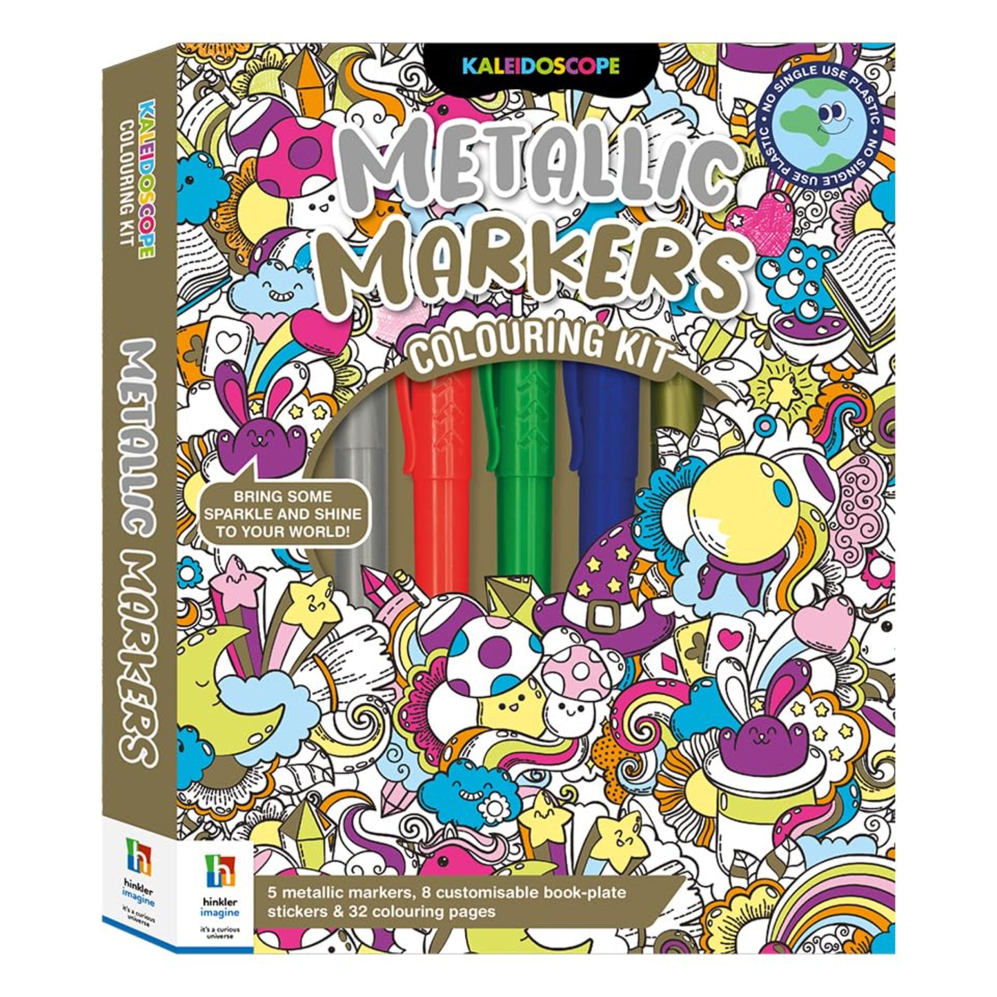 Metallic Markers Colouring Kit