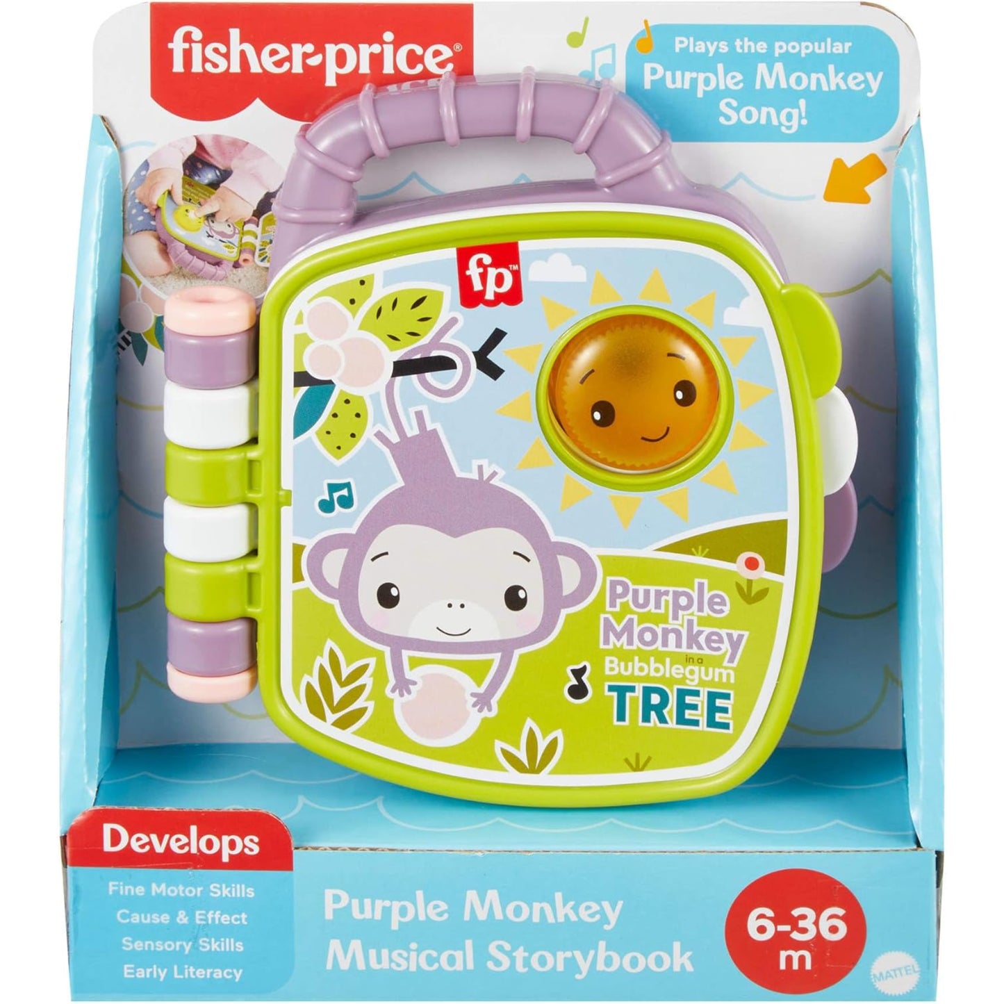 Fisher Price Purple Monkey Musical Storybook