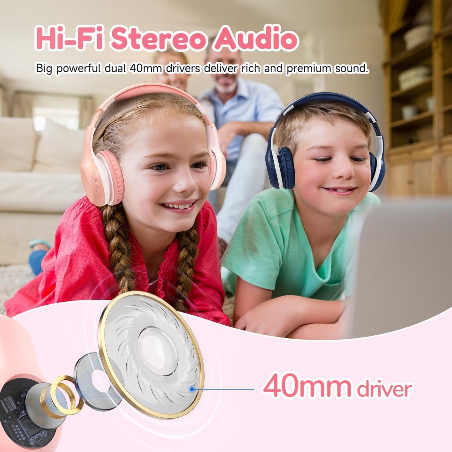 Earfun Kids Bluetooth Headphones 2 Pack