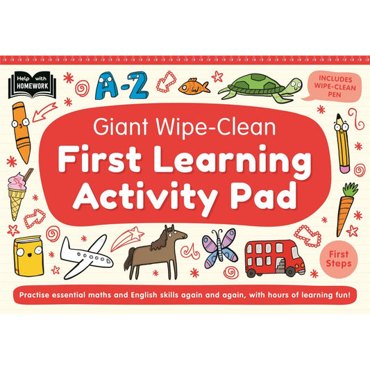 Giant Wipe Clean Activity Pad Red