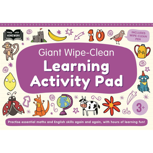 Giant Wipe Clean Activity Pad Purple