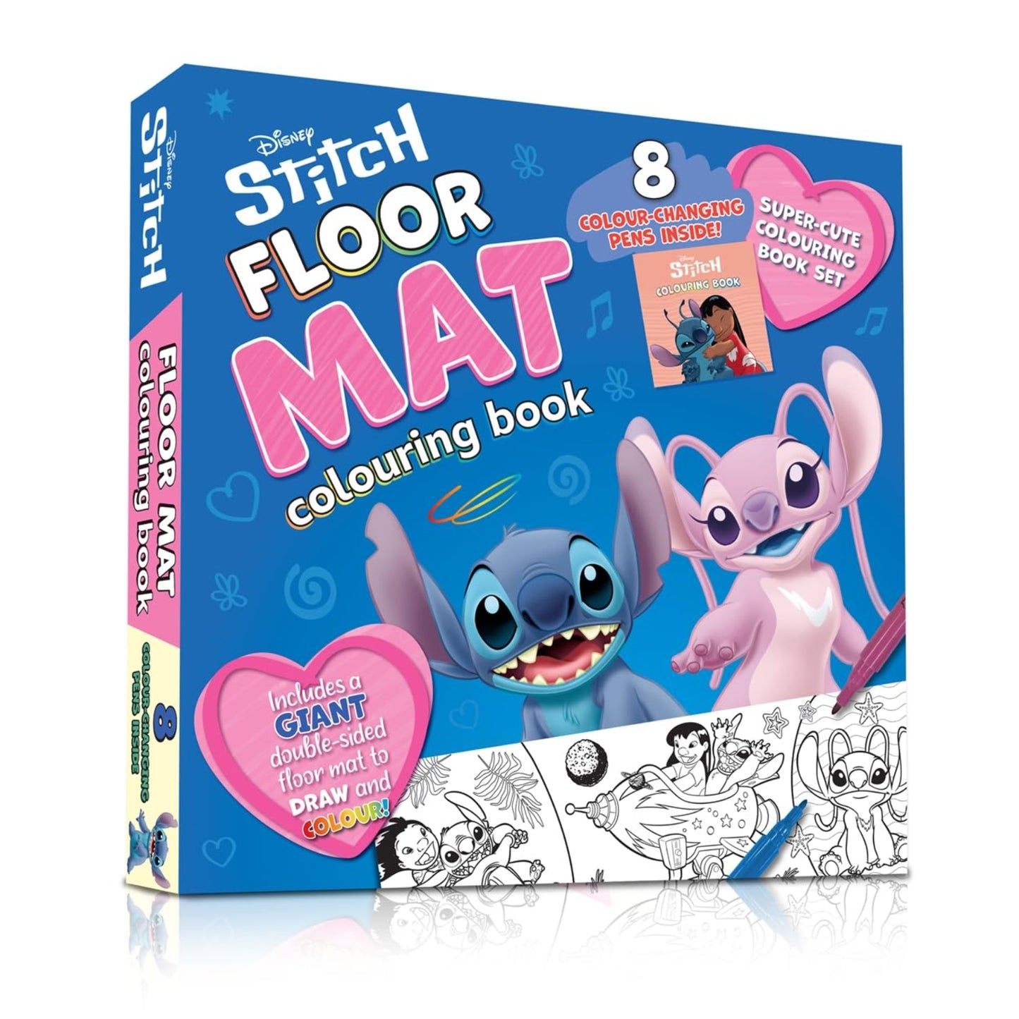 Stitch Floor Mat Colouring Book