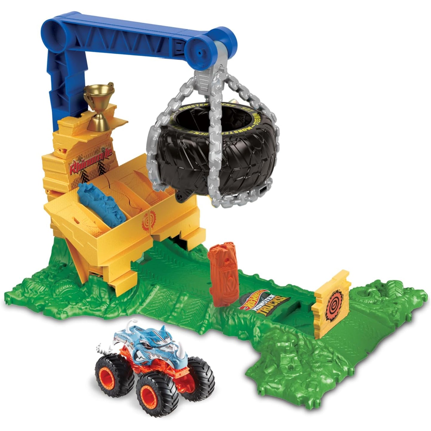 Hot Wheels Arera Smashers Rhinomite Chargin Challenge