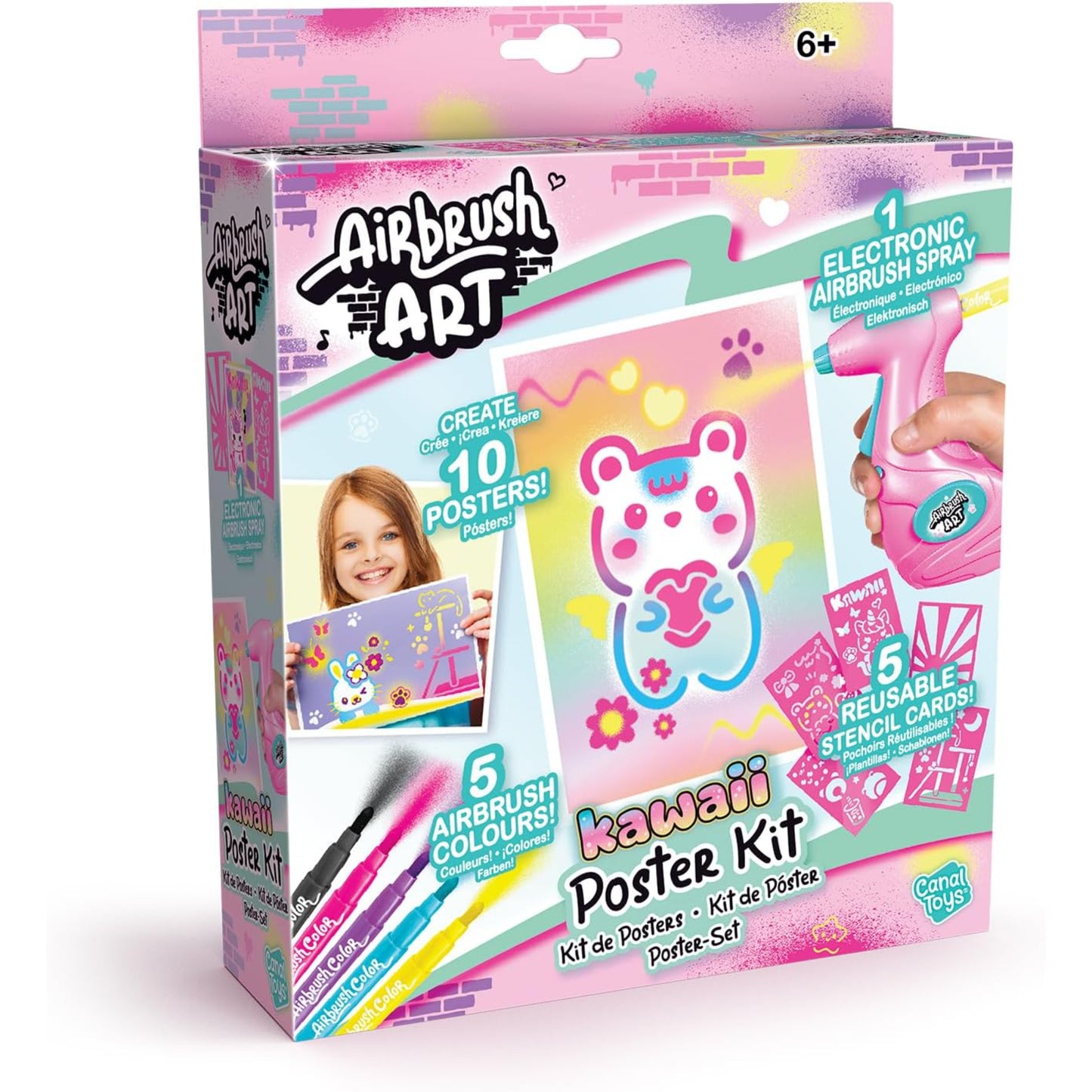 Kawaii Airbrush Art Poster Kit