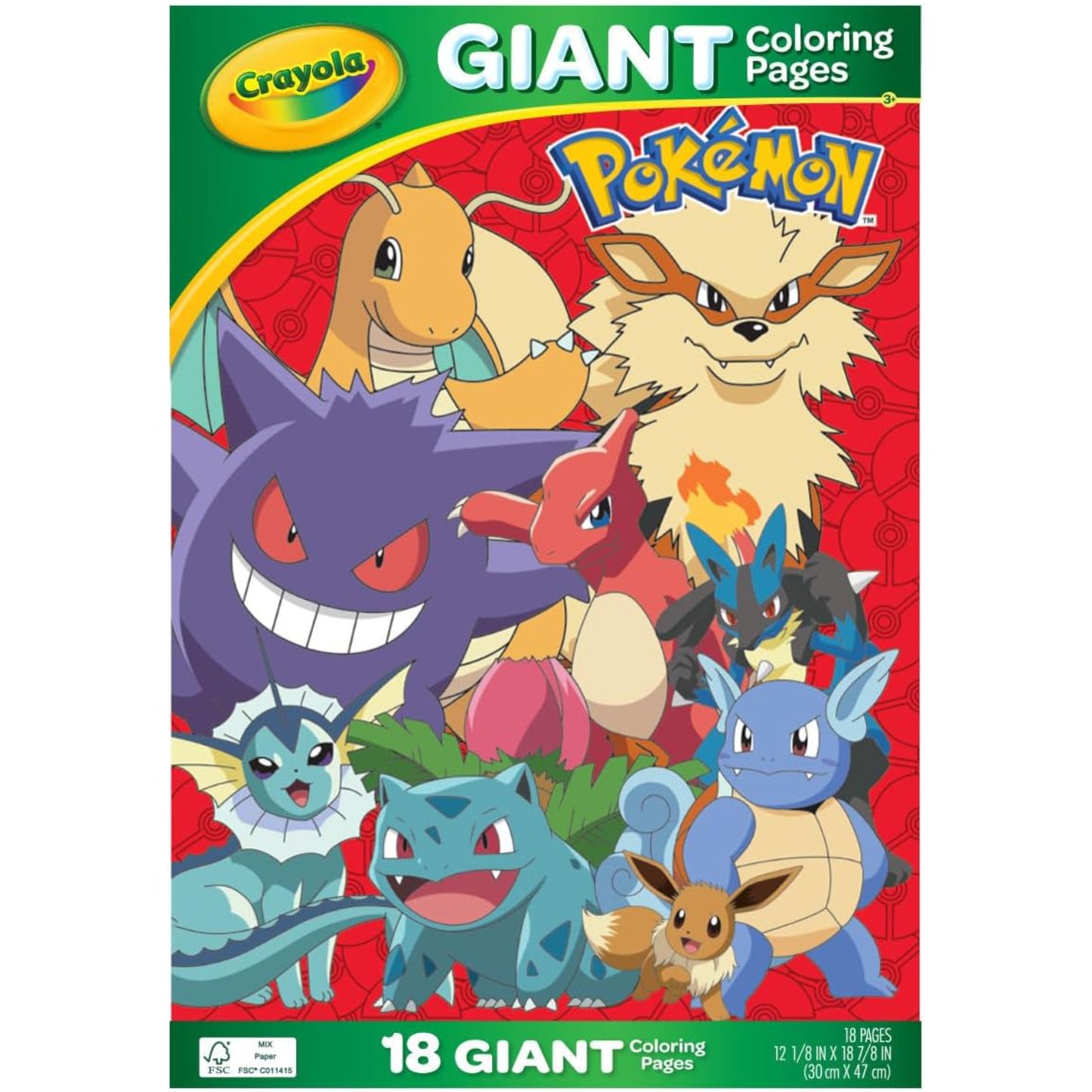 Crayola Pokemon Giant Colouring Pages