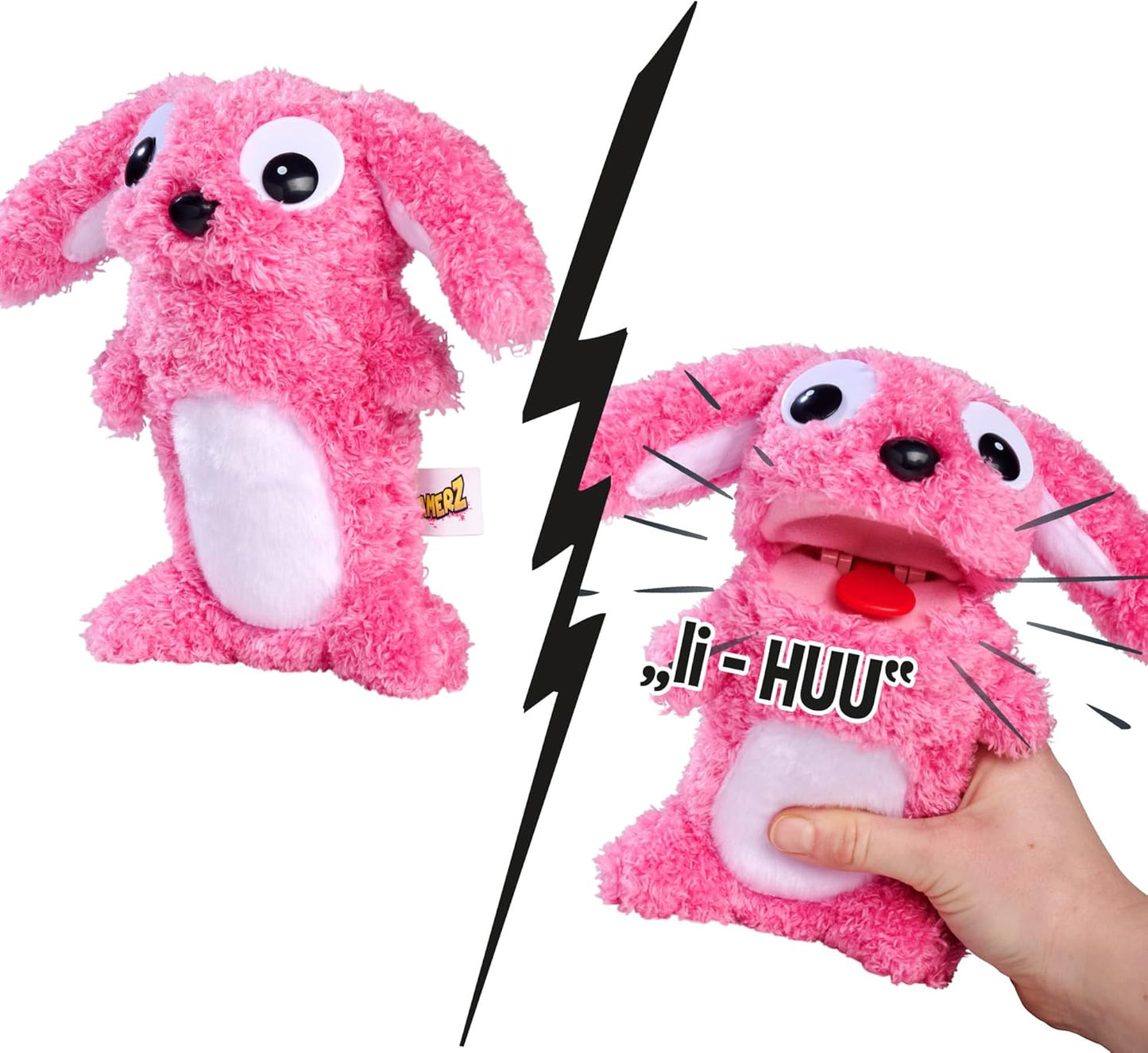 ScreamerZ 30cm Interactive Plush Rambling Rabbit