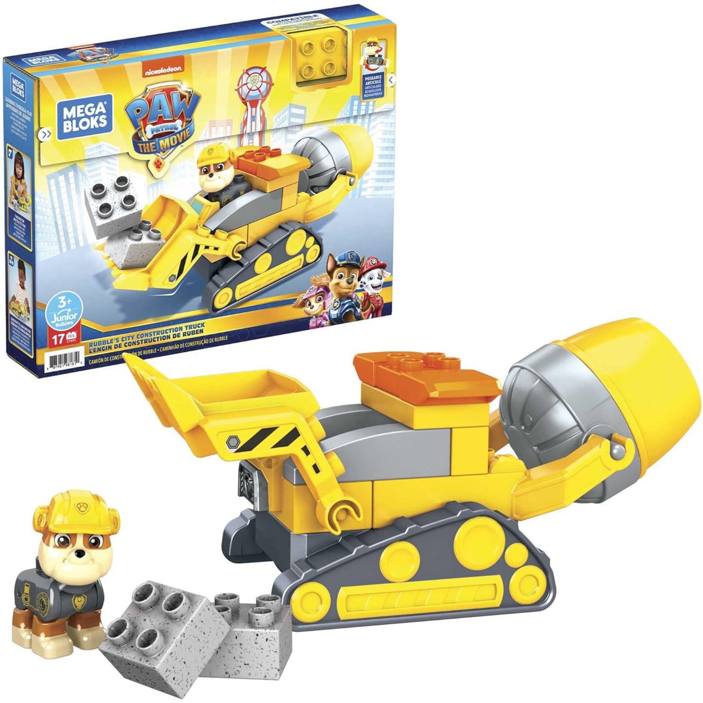 Mega Bloks Paw Patrol Rubbles City Constuction Truck