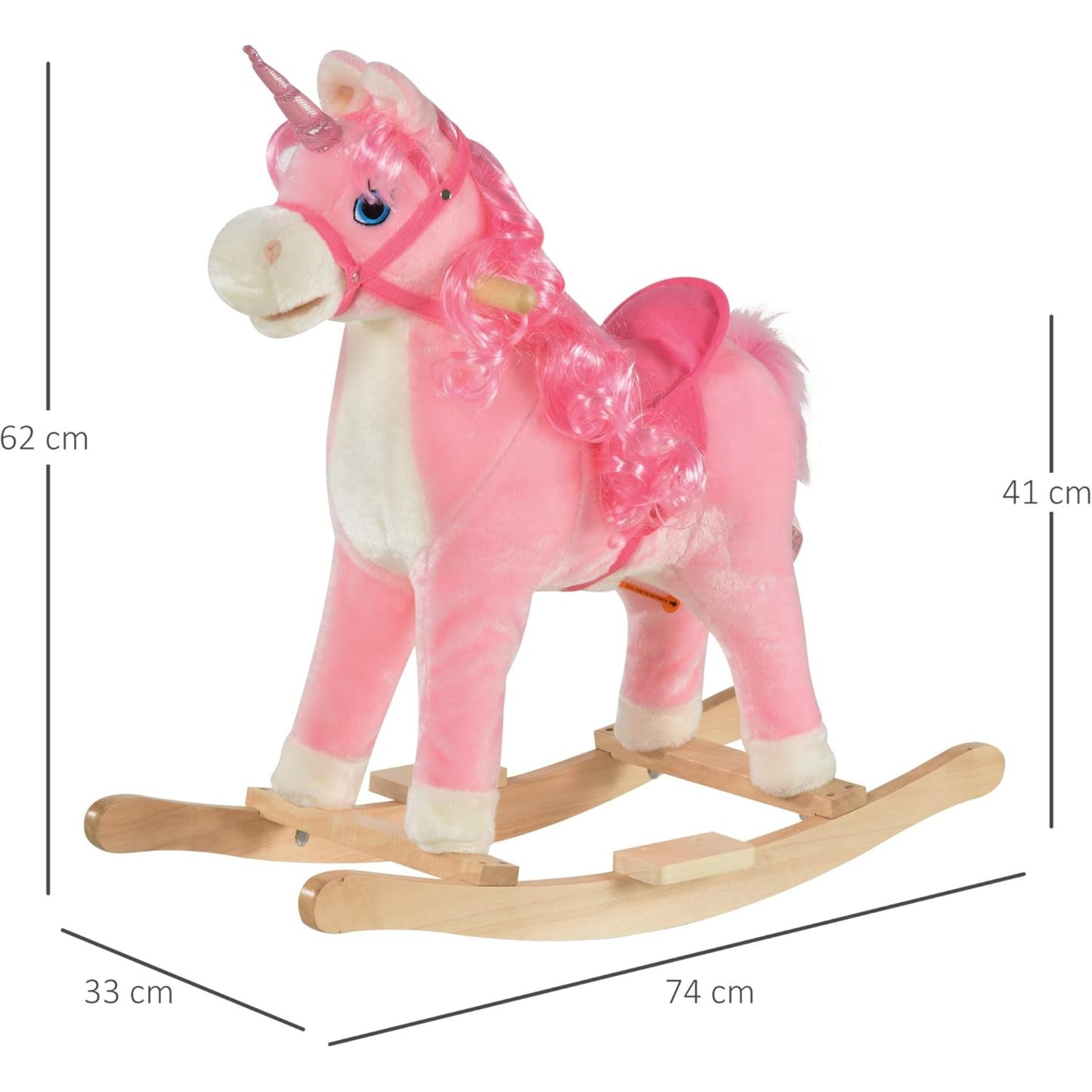 Pink Unicorn Rocking Horse